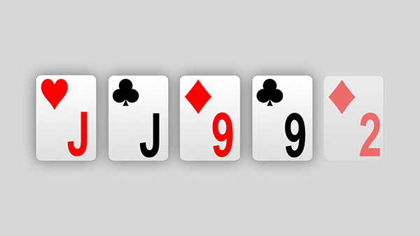 Two Pair - Poker Stock Photo